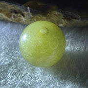 Natural Type A Yellowish Green Jadeite Bead Charm 4.15g 13.9mm - Huangs Jadeite and Jewelry Pte Ltd