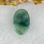 Type A Wuji Grey with Green Cabouchon Jadeite Stone For Setting 3.01g 18.4 by 12.0 by 6.8mm - Huangs Jadeite and Jewelry Pte Ltd