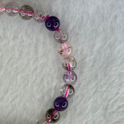 Natural Super 7 Beads Bracelet 9.67g 15.5cm 6.3mm 30 Beads - Huangs Jadeite and Jewelry Pte Ltd