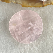 Natural Rose Quatz Round Triangular Mini Display 9.43g 25.5 by 25.2 by 9.4mm - Huangs Jadeite and Jewelry Pte Ltd