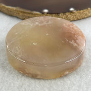 Natural Pink Flower Agate Bangle Set | (104.40g | 55.8mm ID | 10.8 x 7.4mm | Perfect | Blooming Self-Love & Emotional Renewal Anchor, Feng Shui Harmony & Stacking Peace Bangle Set) - Huangs Jadeite and Jewelry Pte Ltd