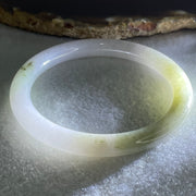 Type A Light Lavender and Light Green Jadeite Bangle 27.65g Inner Diameter 53.4mm 7.4 by 7.8mm (Close to Perfect) - Huangs Jadeite and Jewelry Pte Ltd