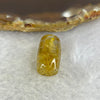 Good Grade Natural Golden Rutilated Quartz Crystal Lulu Tong Barrel 天然金顺发晶水晶露露通桶 
3.19g 17.0 by 10.2mm - Huangs Jadeite and Jewelry Pte Ltd