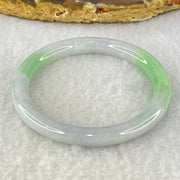 Type A Lavender and Green Jadeite Bangle Internal Diameter 43.0mm 15.29g 6.3 by 6.0mm (Very Very Fine Internal Line) - Huangs Jadeite and Jewelry Pte Ltd