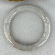 Type A Faint Green Lavender with Brownish Red Patches Jadeite Bangle Internal Diameter 54.1mm 49.27g 9.9 by 9.5mm (Slight Internal Line) - Huangs Jadeite and Jewelry Pte Ltd