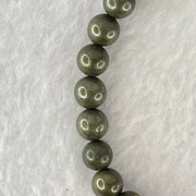 Natural Pyrite Beads Bracelet 天然黄铁矿手链 13.81g 15cm 6.6mm 28 Beads - Huangs Jadeite and Jewelry Pte Ltd