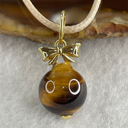 Natural Yellow Tiger Eye Quartz Bead Pendant 5.14g 12.3mm - Huangs Jadeite and Jewelry Pte Ltd