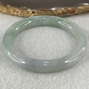 Type A Light Blueish Green Jadeite Bangle 43.08g Internal Diameter 52.3mm 9.4 by 9.2mm (Close to Perfect) - Huangs Jadeite and Jewelry Pte Ltd