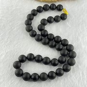 Natural Black Gold King Amber Beads Bracelet 天然大黑天翁琥珀项链 39.25g 46cm 12.1mm 40 Beads - Huangs Jadeite and Jewelry Pte Ltd