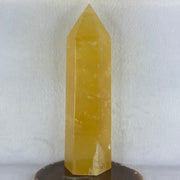 Natural Yellow Calcite Tower Display 1,926.4g 245.0 by 74.0 by 65.0mm - Huangs Jadeite and Jewelry Pte Ltd