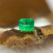 Natural Colombia Green Emerald (Beryl) Cut-Cornered Rectangular step cut 0.56ct 5.8 by 4.5 by 2.9mm - Huangs Jadeite and Jewelry Pte Ltd