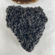 Natural Black Moissanite Rough Display with Wooden Stand 1,419.6g by 145.0 by 140.0 by 135.0mm - Huangs Jadeite and Jewelry Pte Ltd