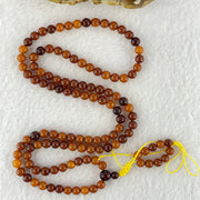 Natural Mixed Color Amber Beads Necklaces 12.45g 60cm 7.1mm 1 bead 5.7mm 111 Beads - Huangs Jadeite and Jewelry Pte Ltd