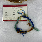 Natural Cognac and Red Amber Beads Bracelet 3.81g 16cm 10.1 by 7.6mm 1 Bead 6.5mm 10 Beads - Huangs Jadeite and Jewelry Pte Ltd