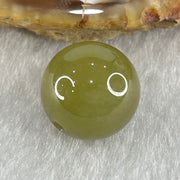 Type A Brown Jadeite Bead For Bracelet/Necklace 4.40g 13.8mm - Huangs Jadeite and Jewelry Pte Ltd