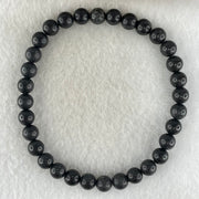 Natural Magnetite Beads Bracelet 10.32g 16cm 6.0mm 32 Beads - Huangs Jadeite and Jewelry Pte Ltd