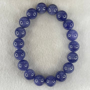 Above Average Grade Natural Blue Tanzanite Beads Bracelet 43.01g 16cm 11.2mm 18 Beads - Huangs Jadeite and Jewelry Pte Ltd