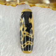 Natural Powerful Tibetan Old Oily Agate Guan Yin on Dragon Dzi Bead Heavenly Master (Tian Zhu) 观音龙天珠 8.99g 37.9 by 12.6mm - Huangs Jadeite and Jewelry Pte Ltd