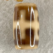Natural Powerful Tibetan Old Oily Agate Patina Guiren Tairen Human Dzi Bead Totem Amulet Heavenly Master (Tian Zhu) 贵人天诛 4.82g 19.9 by 11.5mm - Huangs Jadeite and Jewelry Pte Ltd