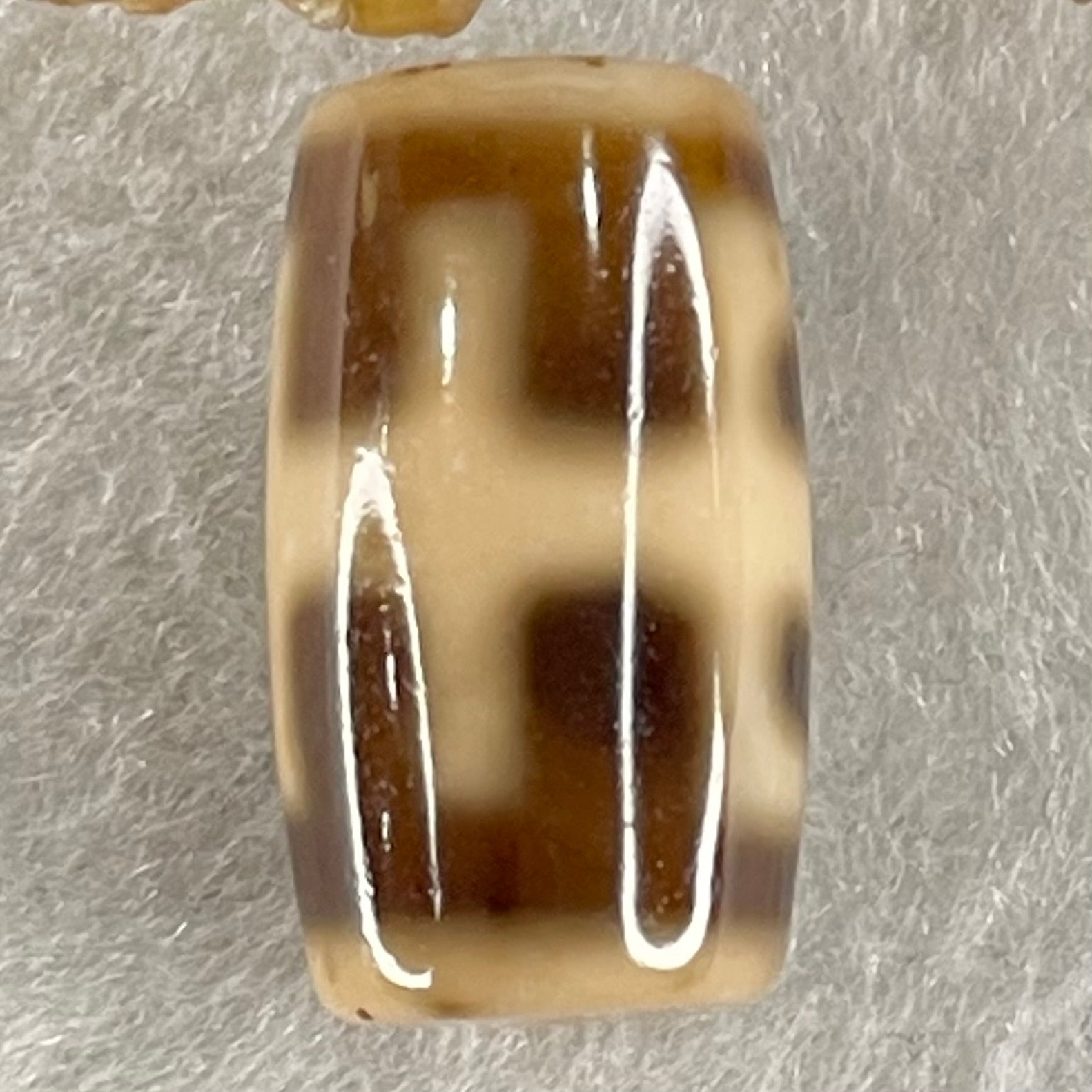 Natural Powerful Tibetan Old Oily Agate Patina Guiren Tairen Human Dzi Bead Totem Amulet Heavenly Master (Tian Zhu) 贵人天诛 4.82g 19.9 by 11.5mm - Huangs Jadeite and Jewelry Pte Ltd