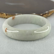 Type A Faint Green Lavender with Reddish Brown Patches Jadeite Bangle Internal Diameter 58.5mm 81.87g 16.6 by 8.9mm (Close to Perfect) - Huangs Jadeite and Jewelry Pte Ltd
