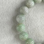Type A Light Green with Light Lavender with Blueish Green Piao Huan Jadeite Beads Bracelet 47.41g 15cm 12.1mm 16 Beads - Huangs Jadeite and Jewelry Pte Ltd