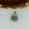 Natural Green Phantom Quartz in 925 Sliver Pendent 2.68g 8.4mm - Huangs Jadeite and Jewelry Pte Ltd