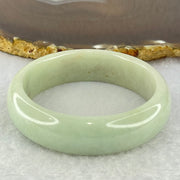 Type A Light Green with Yellow Spots Jadeite Bangle Internal Diameter 54.9mm 68.52g 16.4 by 8.7mm (Close to Perfect) - Huangs Jadeite and Jewelry Pte Ltd