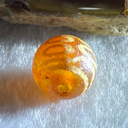 Natural Powerful Tibetan Old Oily Agate 7 Eyes Dzi Bead Heavenly Master (Tian Zhu) 七眼天诛 1.44g 10.0 by 10.3mm - Huangs Jadeite and Jewelry Pte Ltd