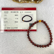 Natural Cherry Amber Beads Bracelet 天然琥珀手链 4.10g 6.3mm 29 + 1 Butterscotch Amber Bead - Huangs Jadeite and Jewelry Pte Ltd