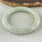 Type A Light Green Jadeite Bangle Internal Diameter 53.2mm 55.483g 10.1 by 10.4mm (Close to Perfect) - Huangs Jadeite and Jewelry Pte Ltd