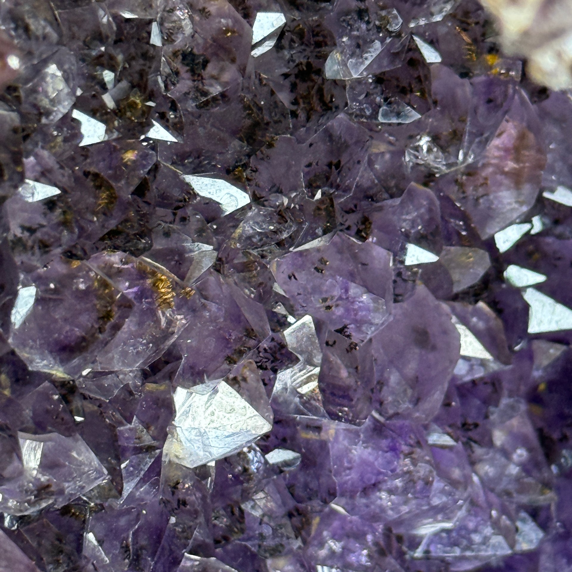 Natural Brazil Triangular Shape Amethyst Cacoxenite Cave 460.0 by 260.0 by 500.0mm - Huangs Jadeite and Jewelry Pte Ltd
