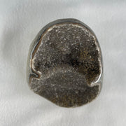 Natural Amethyst Cave with Wooden Stand 844.6g 96.5 by 106.5 by 150.0mm - Huangs Jadeite and Jewelry Pte Ltd