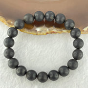 Natural Dark Matt Black Red Amber Beads Bracelet 10.86g 16cm 10.1mm 19 Beads - Huangs Jadeite and Jewelry Pte Ltd