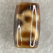 Natural Powerful Tibetan Old Oily Agate Double Cai Shen Dzi Bead Heavenly Master (Tian Zhu) 双财神长天珠 4.89g 19.8 by 11.9mm - Huangs Jadeite and Jewelry Pte Ltd