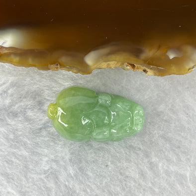 Type A Apple Green with Yellow Jadeite Pixiu Pendent A货苹果黄绿加色翡翠貔貅牌 5.23g 20.1 by 12.1 by 10.7 mm - Huangs Jadeite and Jewelry Pte Ltd