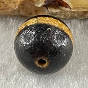 Natural Powerful Tibetan Old Oily Agate 1 Lines Dzi Bead Heavenly Master (Tian Zhu) 1.54g 10.4 by 10.5mm - Huangs Jadeite and Jewelry Pte Ltd