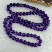 Good Grade Natural Amethyst Necklace 40.57g 52cm 7.5mm 78 Beads - Huangs Jadeite and Jewelry Pte Ltd