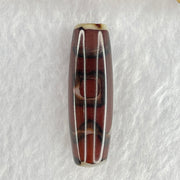 Natural Powerful Tibetan Old Oily Agate Sky Door Serenity 1 Eye Dzi Bead Heavenly Master (Tian Zhu) 一眼天诛 8.75g 37.8 by 12.0mm - Huangs Jadeite and Jewelry Pte Ltd