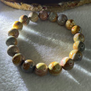 Certified Natural Alashan Agate Pink Beads Bracelet 30.49g 16.5cm 11.1mm 19Beads - Huangs Jadeite and Jewelry Pte Ltd