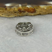 Natural Meteorite Spinning Sliver Butterfly Charm in S925 Silver For Necklace/Bracelet 1.75g 13.2 by 5.8mm - Huangs Jadeite and Jewelry Pte Ltd