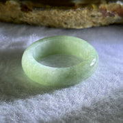 Type A Green Jadeite Ring 4.18g 6.3 by 3.9mm US7.25 HK16 - Huangs Jadeite and Jewelry Pte Ltd