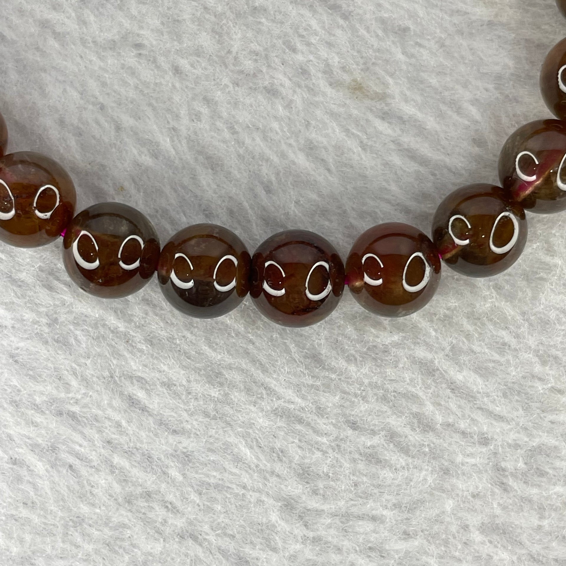 Natural Auralite Crystal Bracelet 极光手链 20.25g 8.9 mm 22 Beads - Huangs Jadeite and Jewelry Pte Ltd
