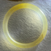 Transparent Yellow Quartzite Jade Bangle 天山玉手镯 Internal Diameter 62.0mm 33.28g 9.3 by 8.3mm - Huangs Jadeite and Jewelry Pte Ltd