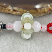 Natural Type A Semi-Icy Green with Yellow Jadeite Mini Ping An Kou Charm Display Set | Peace Discs & Wealth Talismans (7.53g Total | 9.1 x 2.1mm 5 Pingankou) - Huangs Jadeite and Jewelry Pte Ltd