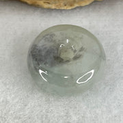 Type A Semi Icy Light Green With Wuji Grey Piao Hua Jadeite Ping An Kou Charm/Pendant 2.26g 14.0 by 5.5mm - Huangs Jadeite and Jewelry Pte Ltd