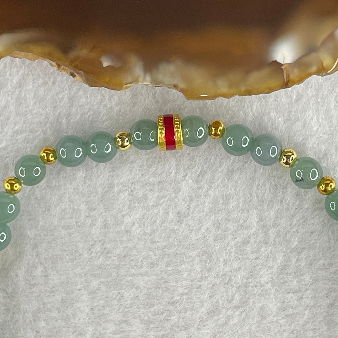 Natural Blue Aventurine Beads Bracelet 8.52g 20cm 5.0mm 36Beads