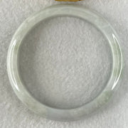 Type A Faint Lavender Faint Green Jadeite Bangle 46.17g Internal Diameter 57.5mm 11.7 by 7.5mm (Very Slight External Roughs with Internal Lines) - Huangs Jadeite and Jewelry Pte Ltd