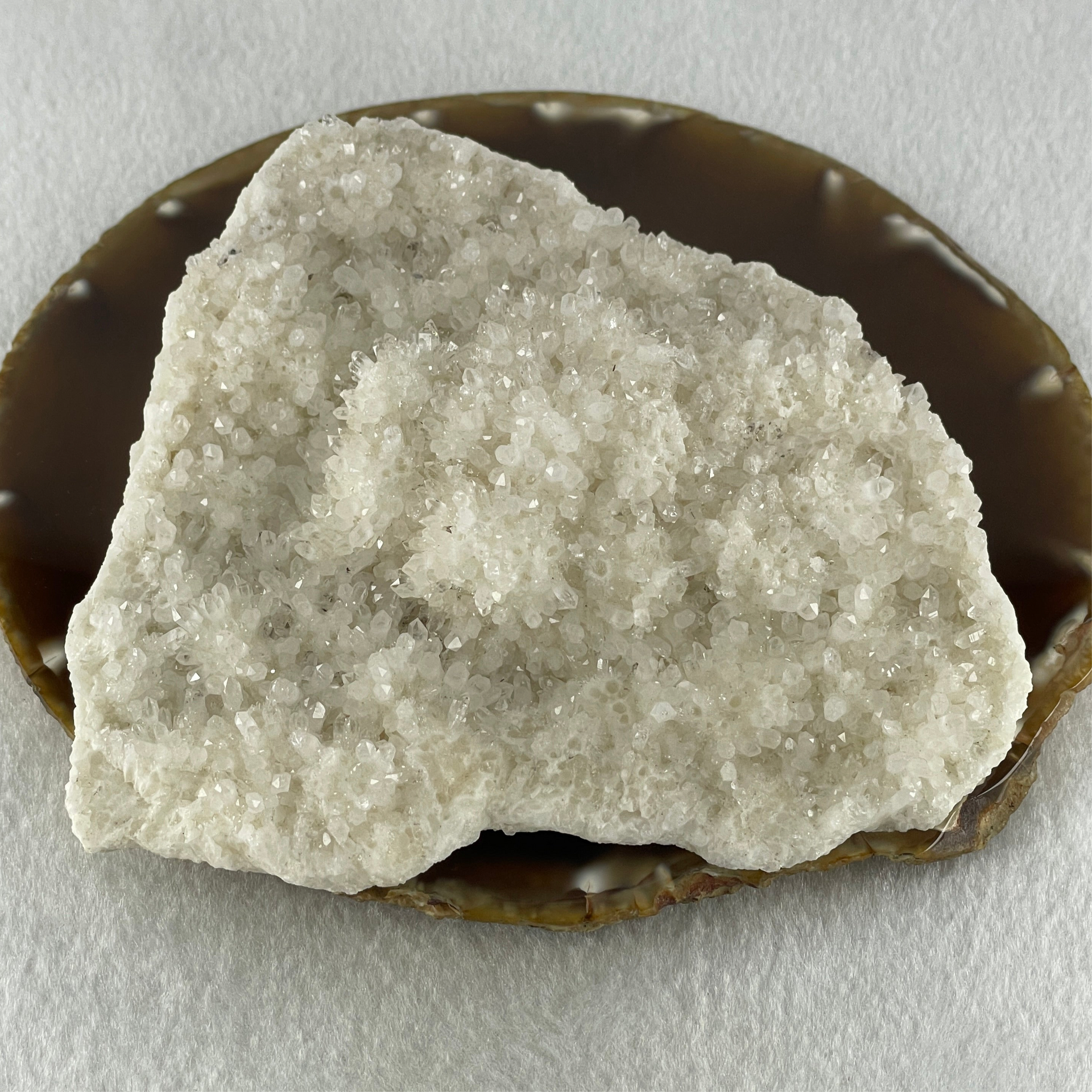 Natural White Quartz Cluster Rough Display 429.8g 123.4 by 112.2 by 41.0mm - Huangs Jadeite and Jewelry Pte Ltd