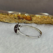 Very Good Grade Natural Super 7 S925 Silver Ring (Adjustable Size) 1.79g 8.3 by 4.5mm - Huangs Jadeite and Jewelry Pte Ltd